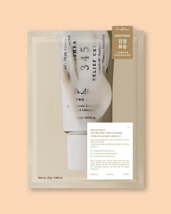 DR. Althea 345 Relief Cream Mask Set (25g x 4 Sheets)