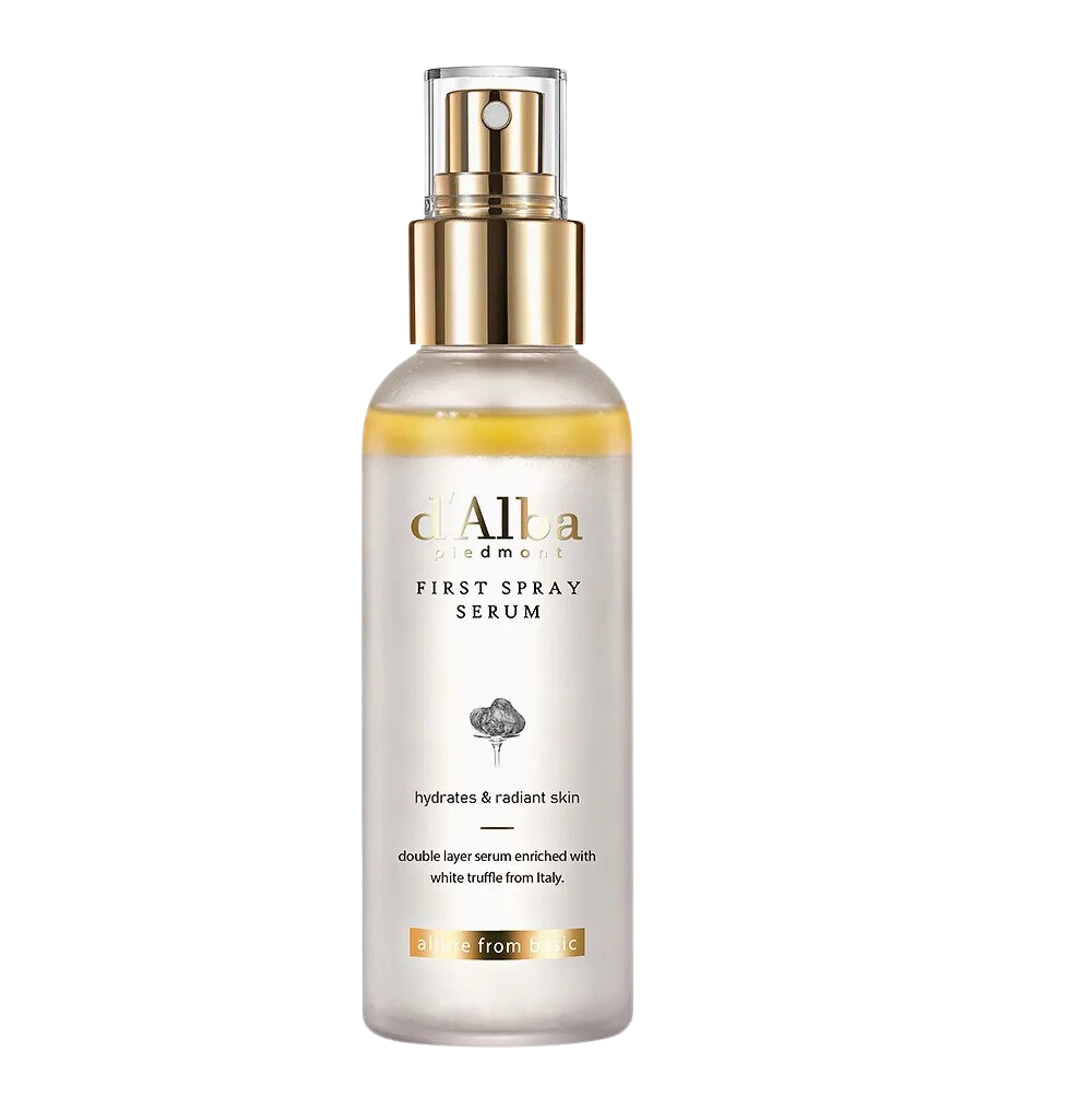 d'Alba Piedmont First Spray Serum - hydrates and radiant skin, double layer serum enriched with white truffle from Italy