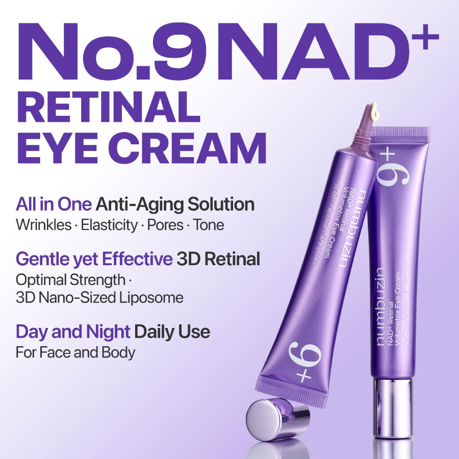 Numbuzin No.9 NAD+ Retinol Volumetox Eye Cream 10ml