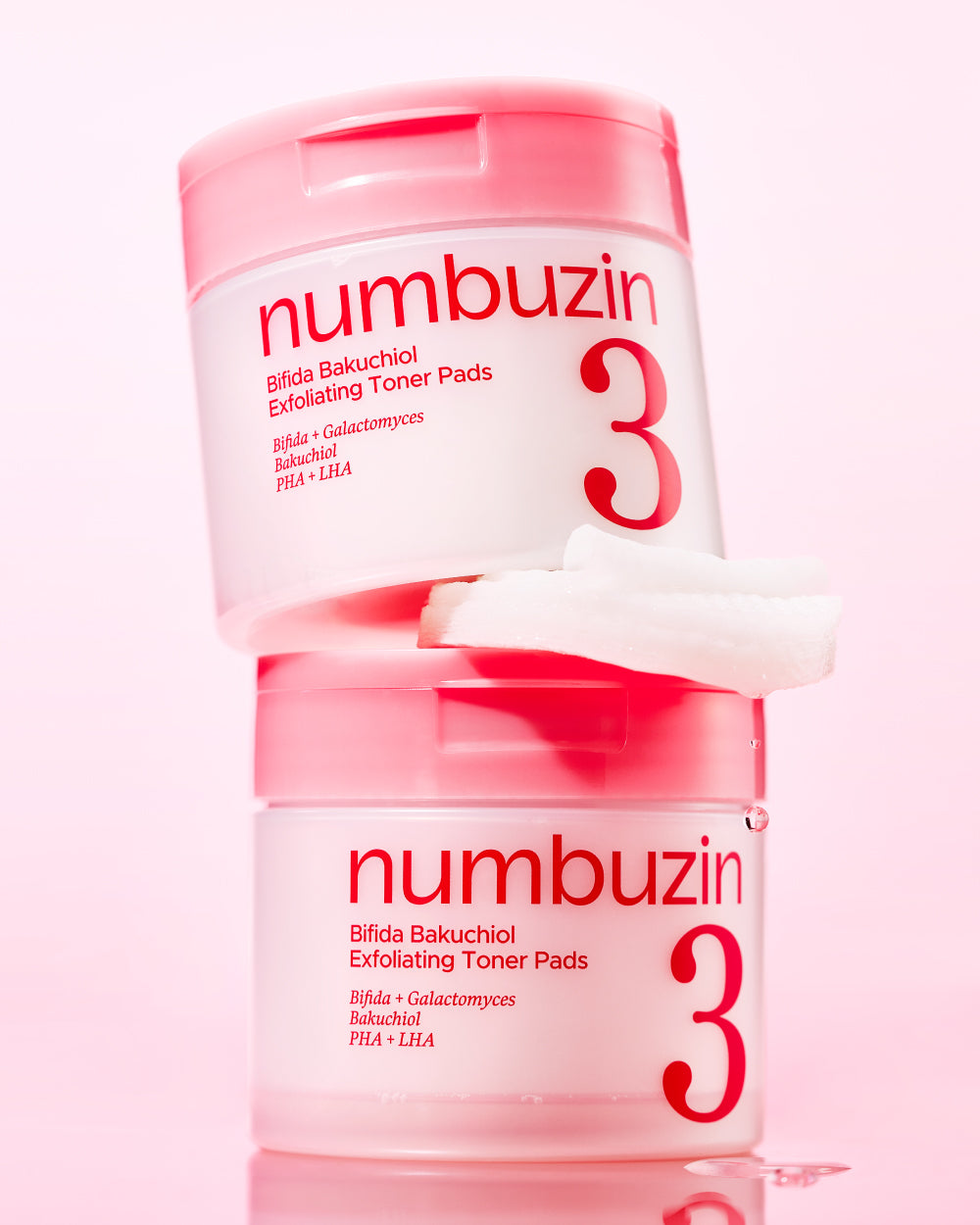 Numbuzin No.3 Bifida Bakuchiol Exfoliating Toner Pads (70 Pads)