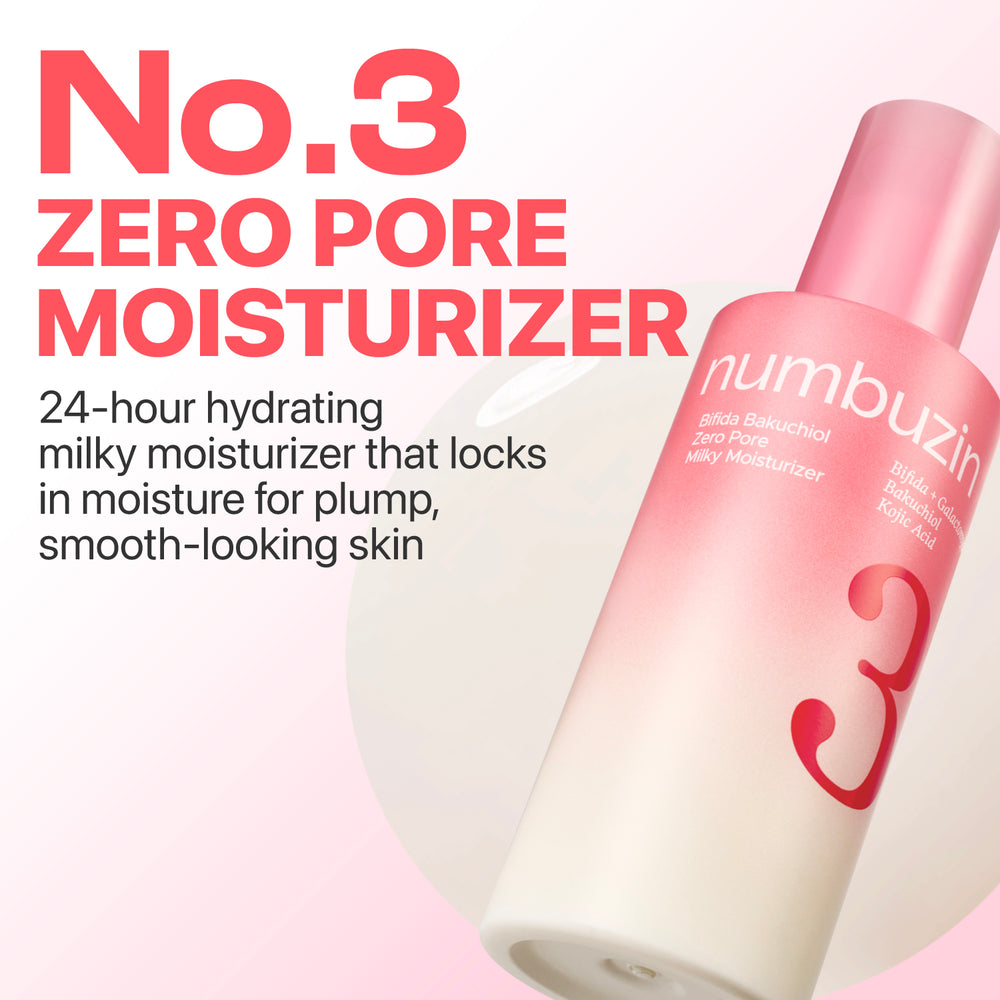 Numbuzin No.3 Bifida Bakuchiol Zero Pore Milky Moisturizer - 150ml