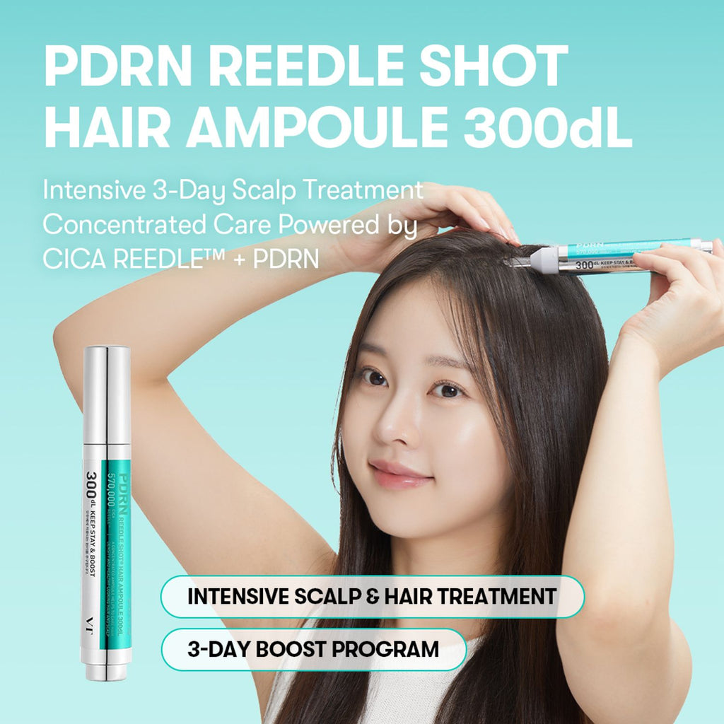 VT Cosmetics PDRN Reedle Shot Hair Ampoule 300dL 15ml