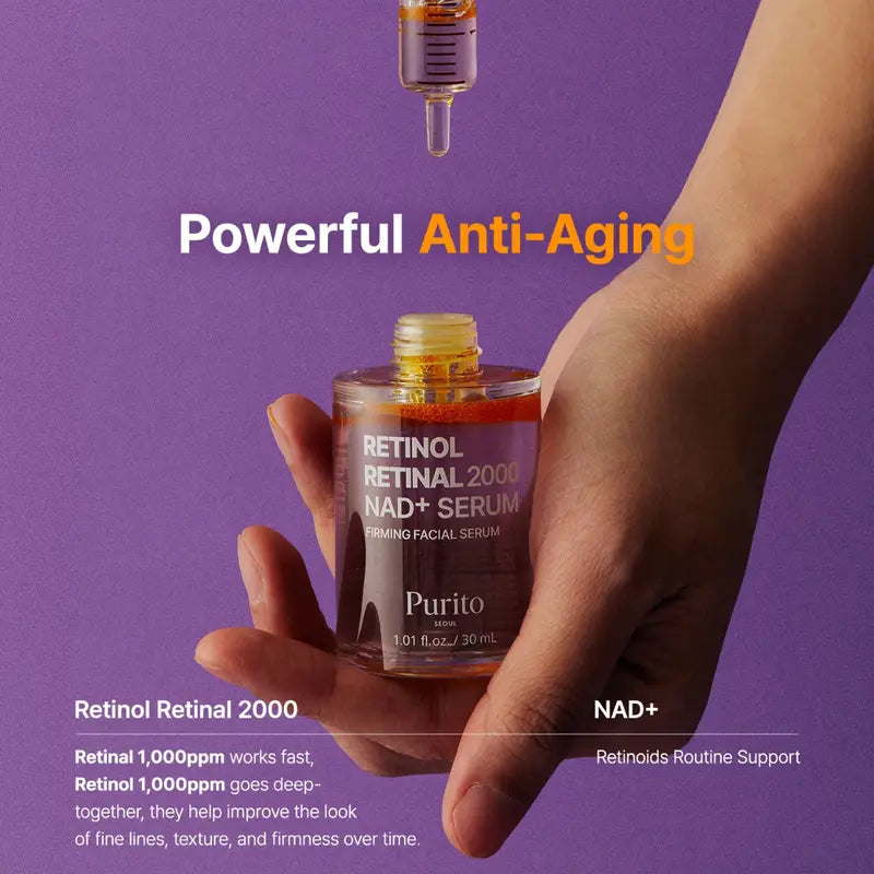 PURITO Seoul Retinol Retinal 2000 NAD+ Serum 30ml