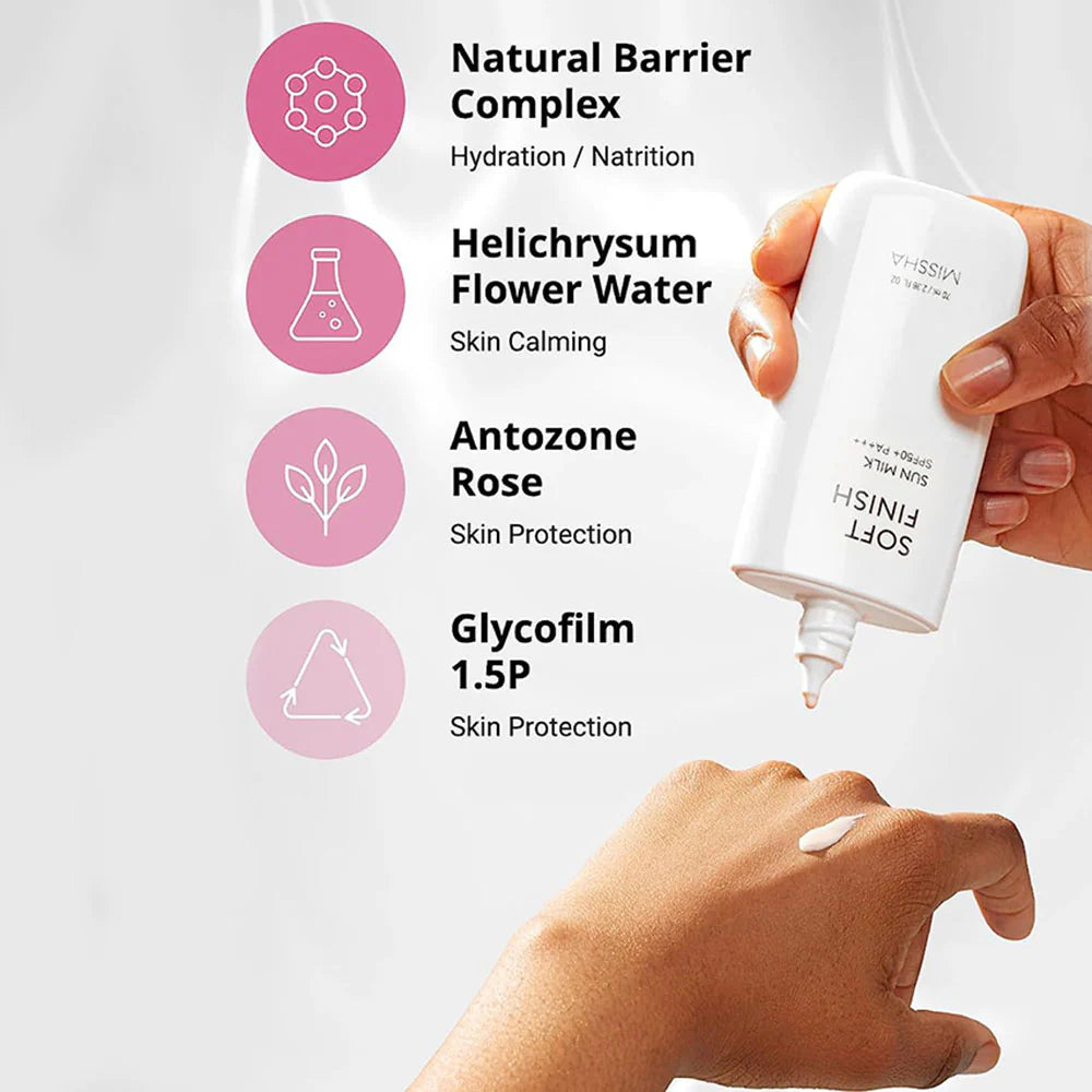MISSHA All Around Safe Block Soft Finish Sunmilk SPF50+ PA++++ 70ml