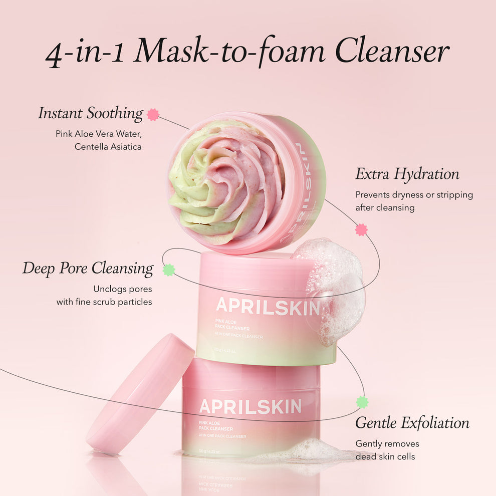 APRILSKIN Pink Aloe Pack Cleanser - 120g