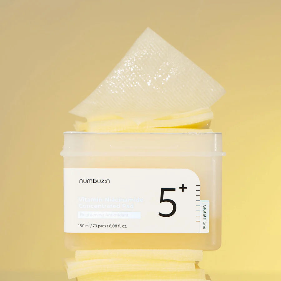 Numbuzin No.5+ Glutathione Vitamin-Niacinamide Concentrated Pad (180ml / 70 Pads)