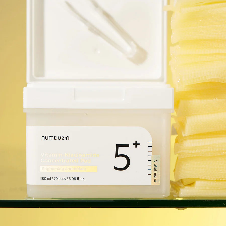 Numbuzin No.5+ Glutathione Vitamin-Niacinamide Concentrated Pad (180ml / 70 Pads)