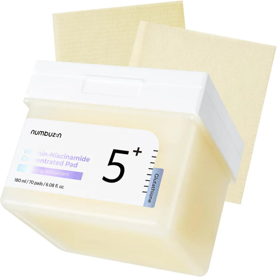 Numbuzin No.5+ Glutathione Vitamin-Niacinamide Concentrated Pad (180ml / 70 Pads)