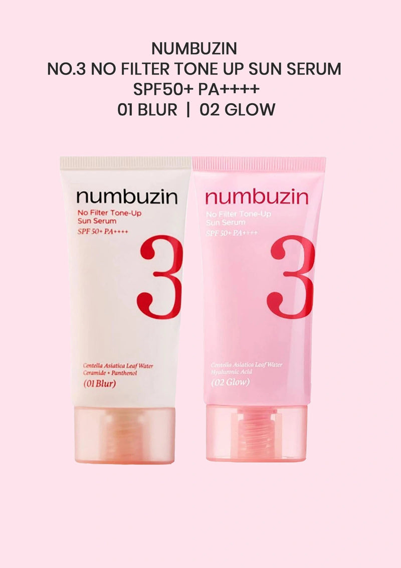 Numbuzin No.3 No Filter Tone-Up Sun Serum 01 Blur - 50ml