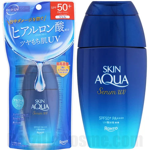 Rohto Mentholatum Skin Aqua Hyaluronic Serum UV Sunscreen Gel SPF 50+ PA++++ 70g