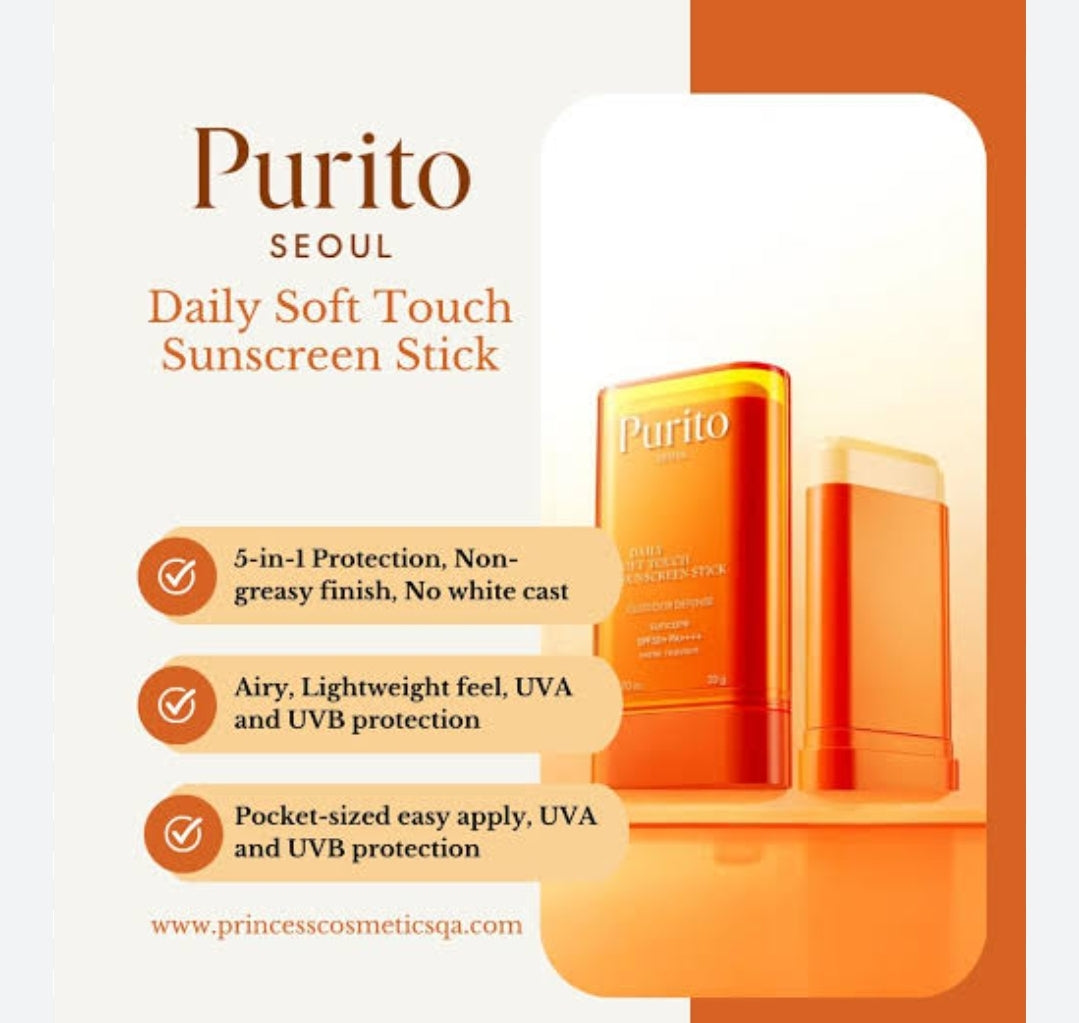 PURITO Daily Soft Touch Sunscreen Stick SPF50+ PA++++ 20g