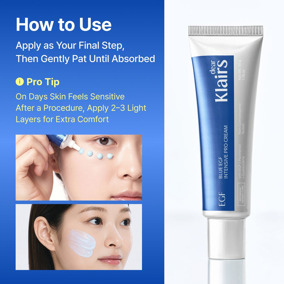 Dear Klairs Blue EGF Intensive Pro Cream 50g (Pre-order)