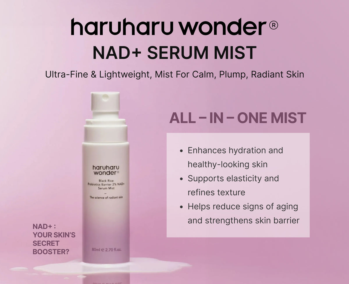 HARUHARU WONDER Black Rice Probiotics Barrier 2% NAD+ Serum Mist - 80ml
