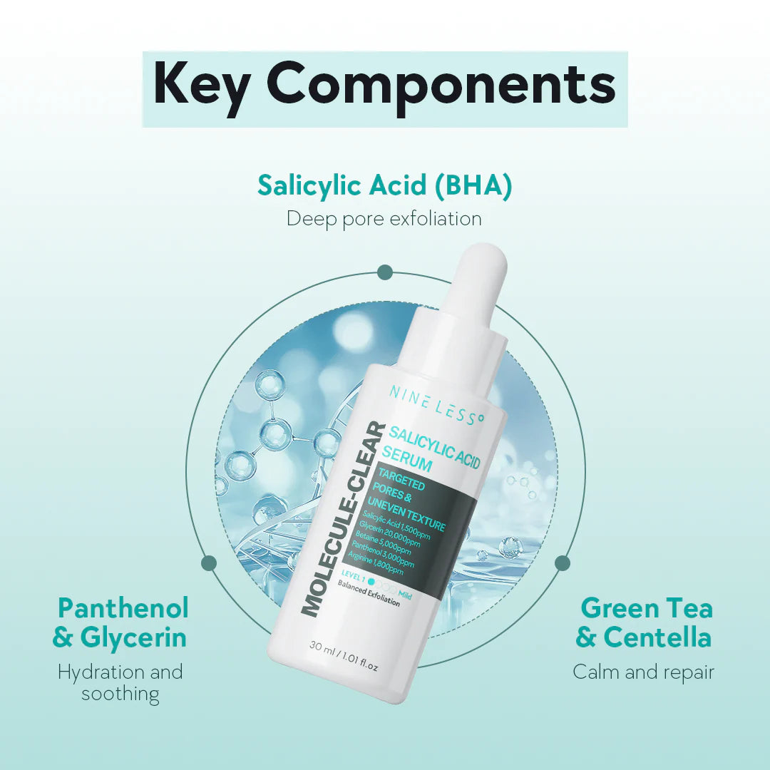 NINE LESS Molecule-Clear Salicylic Acid Serum - 30ml