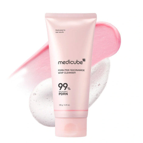 MEDICUBE PDRN Pink Niacinamide Whip Cleanser 120g